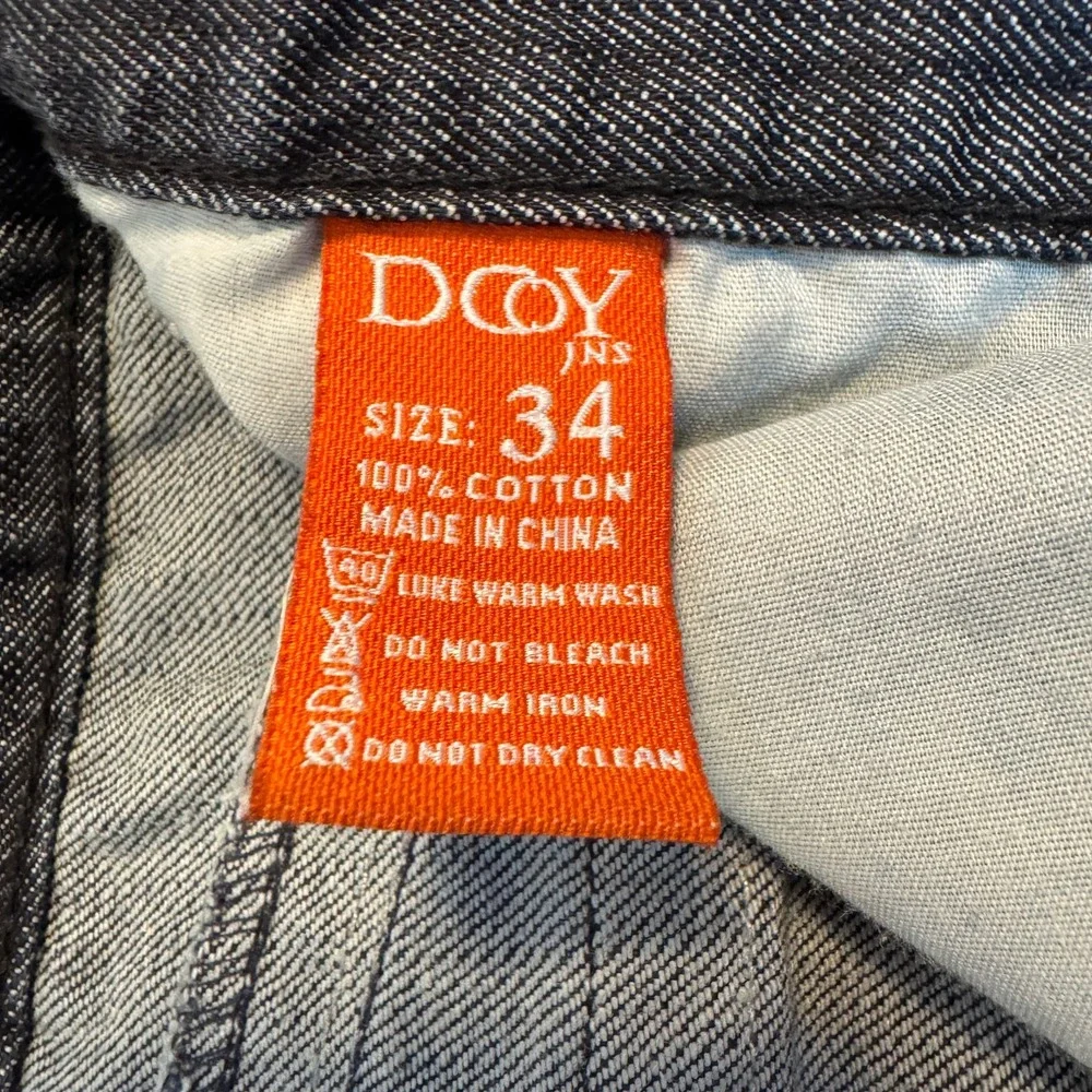 D Coy JNS Men Sz 36x31 Y2K Skater Gray Denim Jean Heavy White Stitching